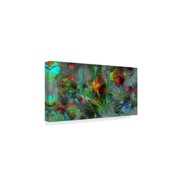 RUNA 'Pattern Red Green' Canvas Art,12x24